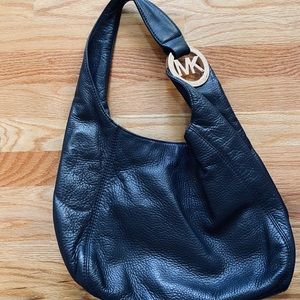 Michael Kors black over shoulder purse